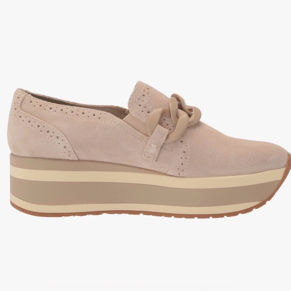 Dolce Vita Women's Jhenee Platform Beige Slip-On Loafer Sneakers, Women’s 8.5 - Picture 4 of 11